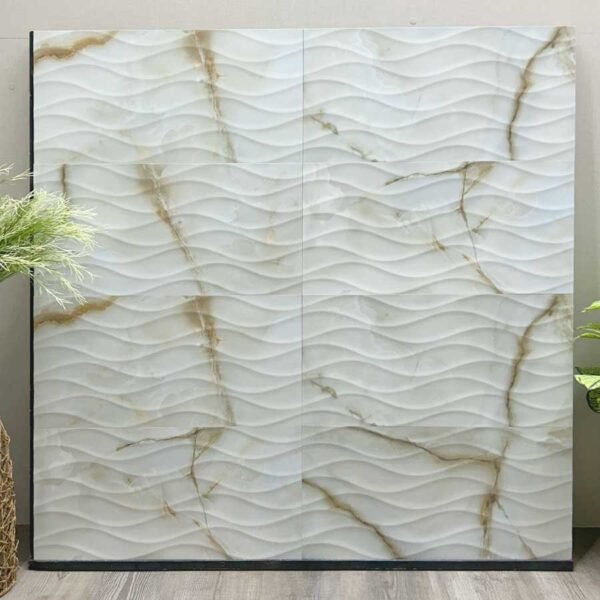 Azulejo Golden Onyx Olas