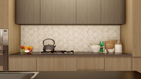 Hexágono Mármol Carrara