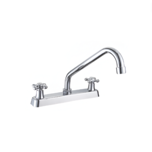 Mezcladora Lavabo c/Cuello de Ganzo maneral cruz
