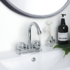 Mezcladora lavabo cuello ganzo 36087