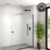 Regadera rectangular negra 7X9 36266