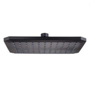 Regadera rectangular negra 7X9 36266