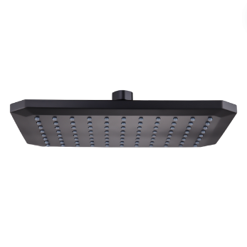 Regadera rectangular negra 7X9 36266