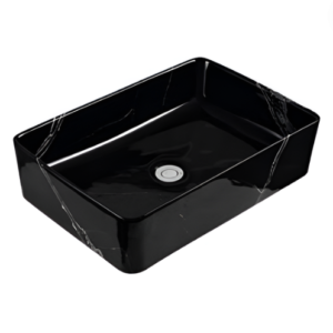 Ovalin Duero Statuario Black