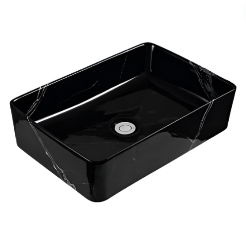 Ovalin Duero Statuario Black