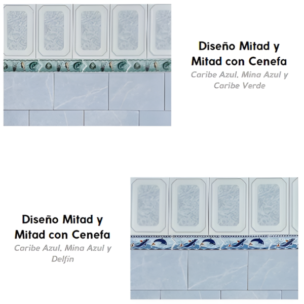 Azulejo Caribe Azul
