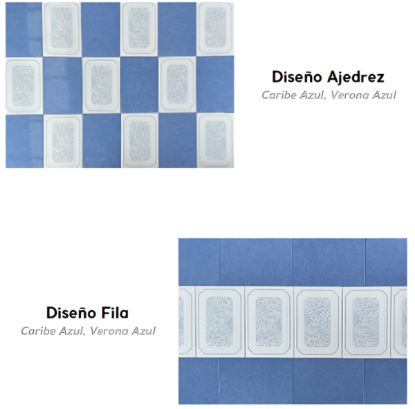 Azulejo Caribe Azul