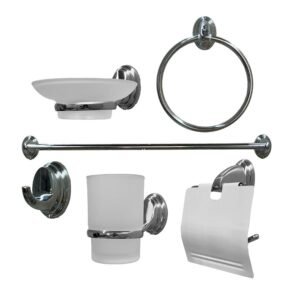 JUEGO DE ACCESORIOS CROMADO 36270