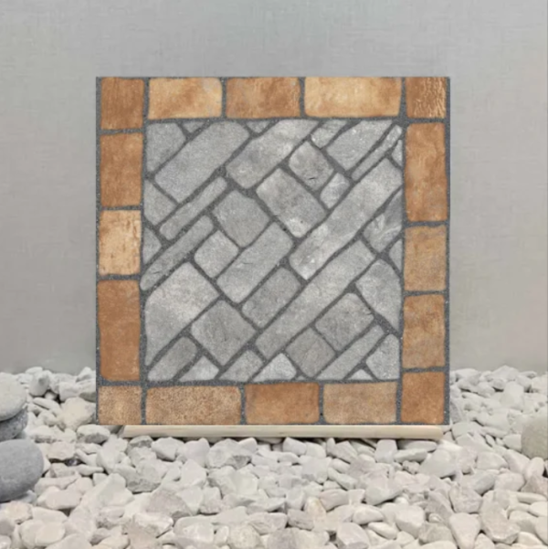 Piso Piedra Porfirio Rojo