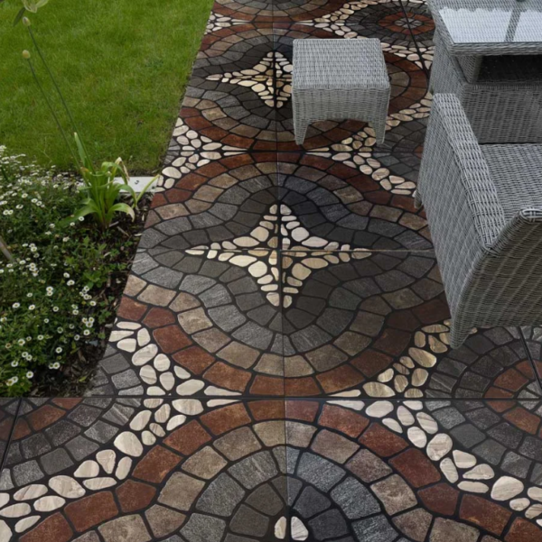 Piso Rock Clover Negro